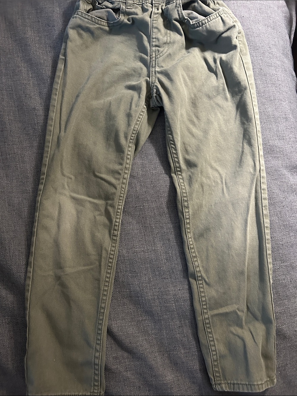 H&M Boys Olive Slim-Straight Jeans